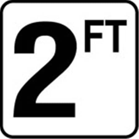 Inlays Inc Inlays V620020 6 in. Vinyl Stickon 2 ft. V620020